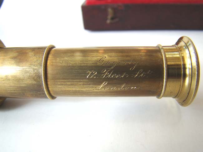 A fine Cased Pocket Six-Draw Telescope by Robert Gogerty, London, 1849-1855 — image 4